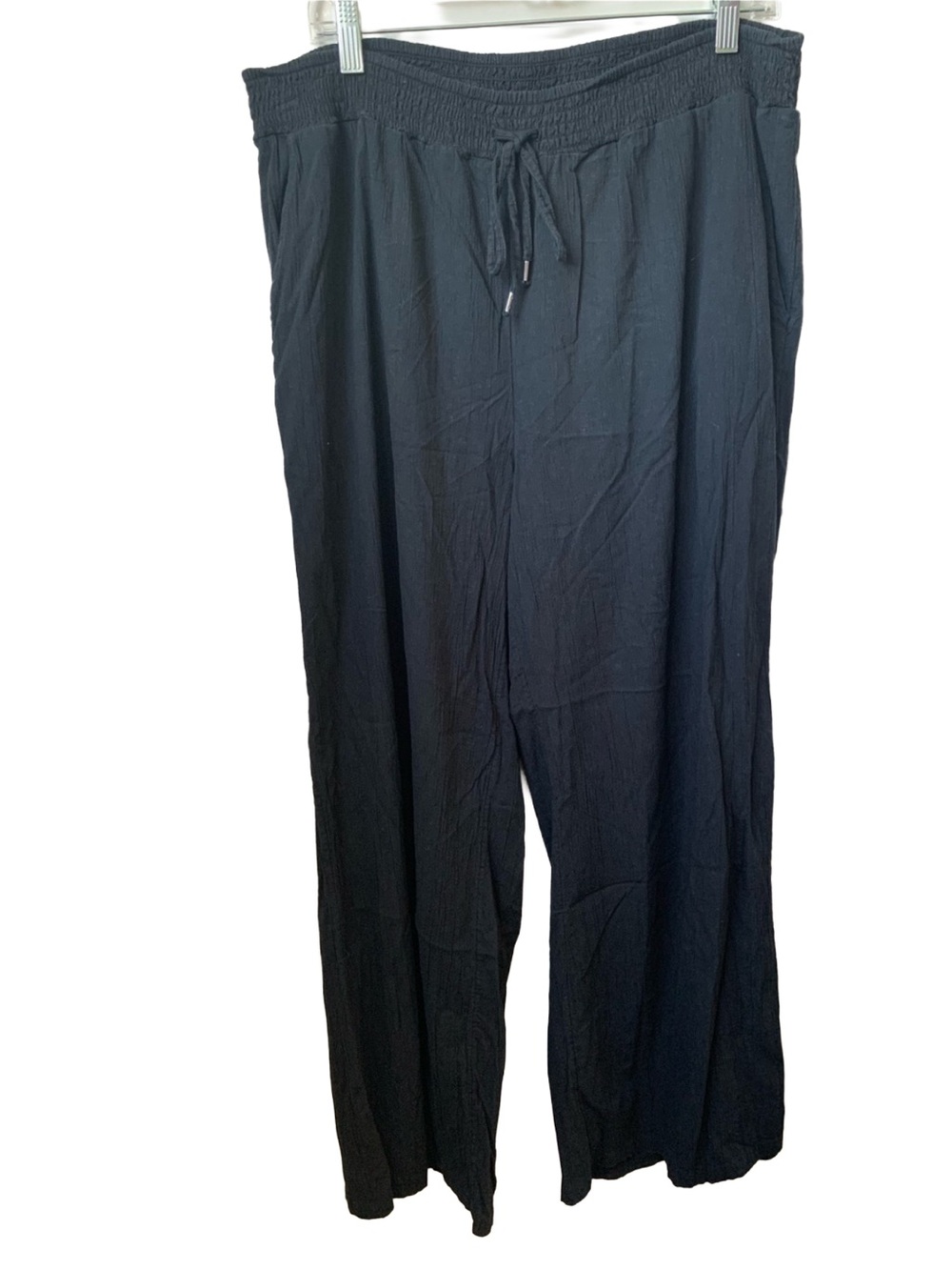 STYLE & CO Women’s Black Gauze Cotton Rayon Pull On Pants